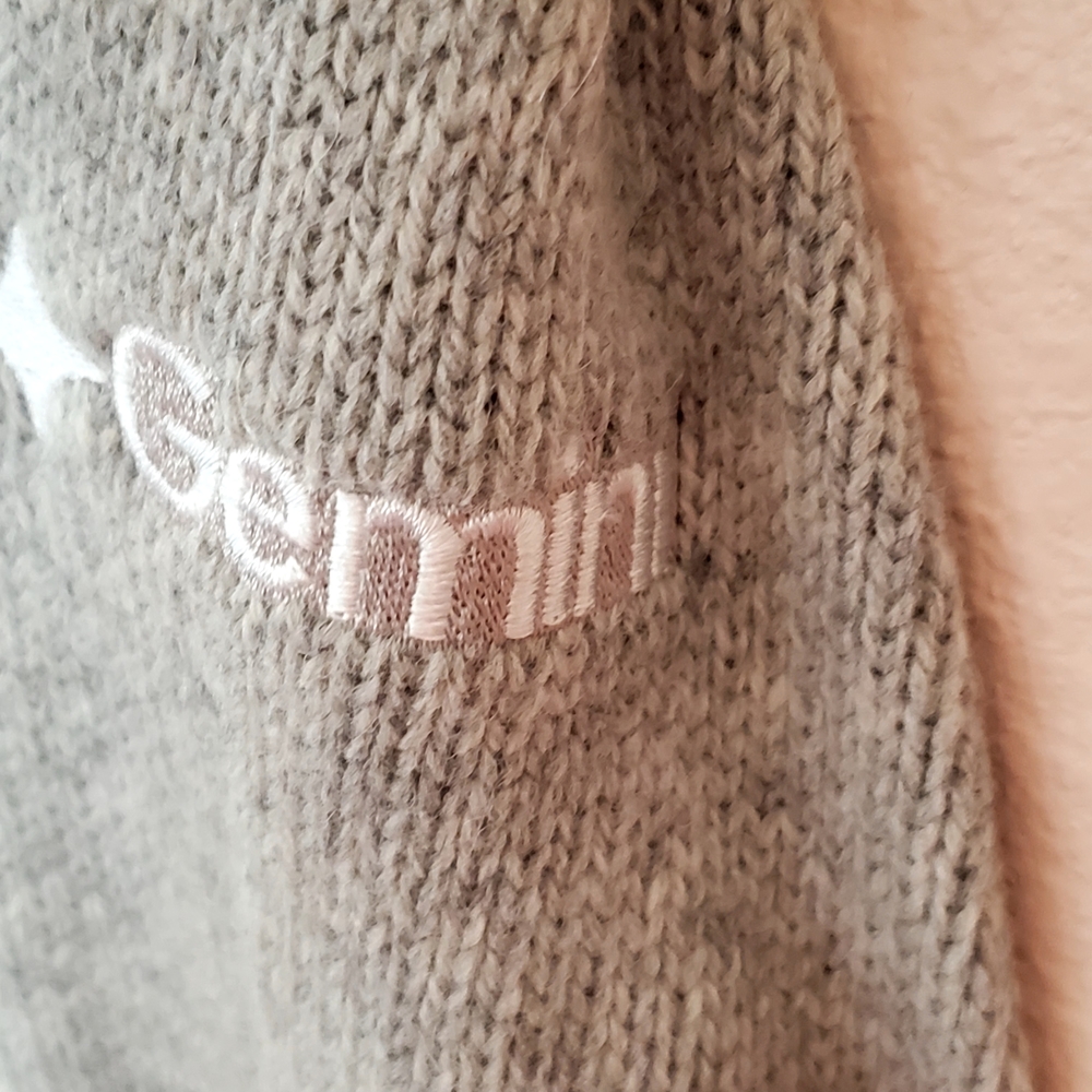Patagonia Women's Wool Blend Hooded Pullover M Sweater Cream&Gray NEW Orig 169. - Picture 7 of 15